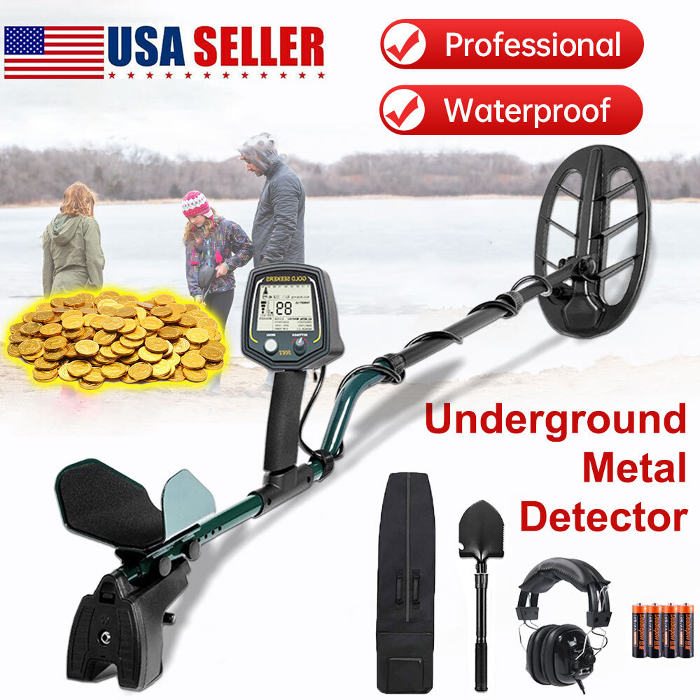 US Detector De Metales Oro y Plata Gold Finder Metal Detector w/ Waterproof Coil