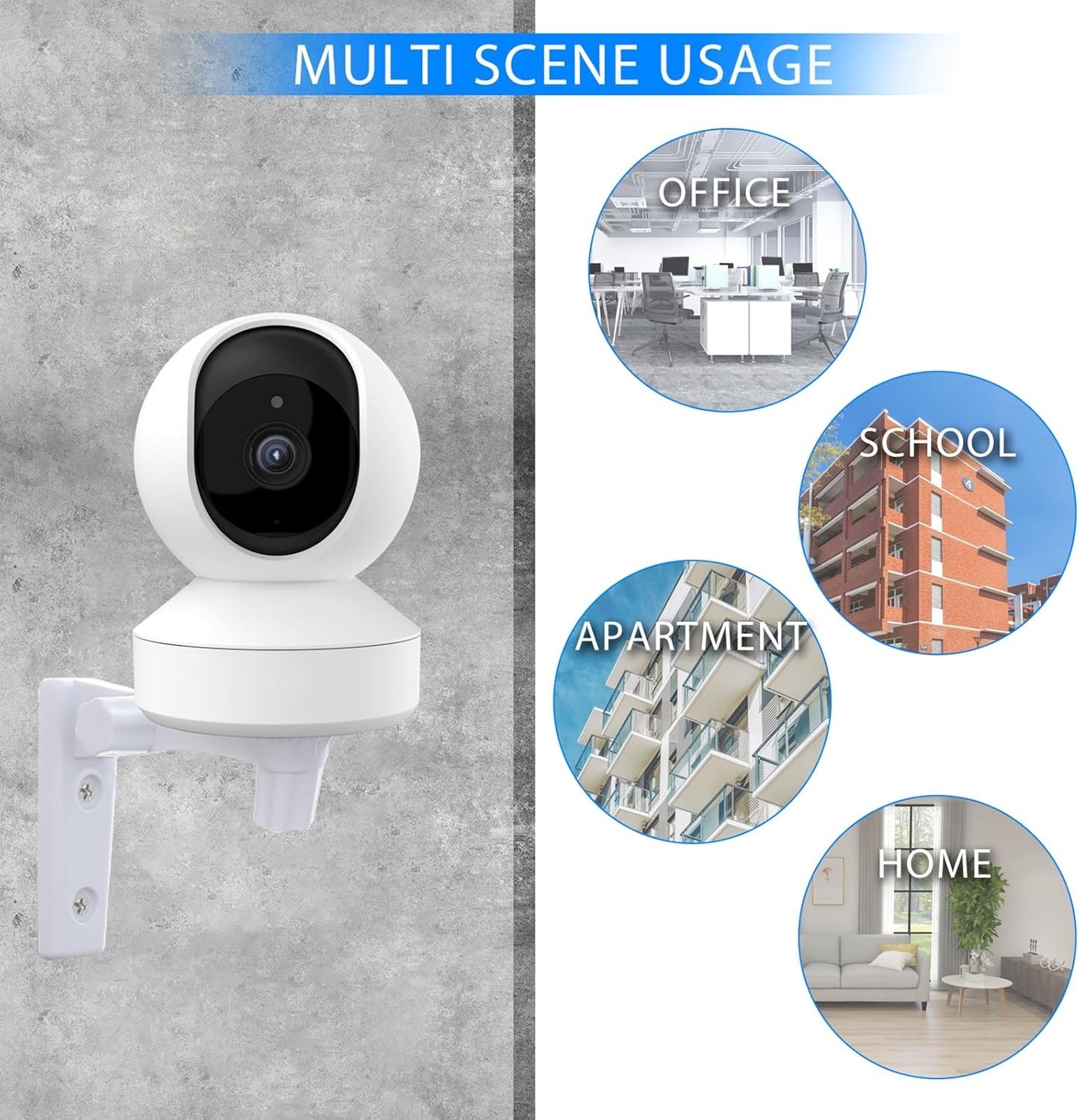 2 Pack Wall Mount Compatible with Reolink E1 Pro/ E1,180° Adjustable Camera Wall