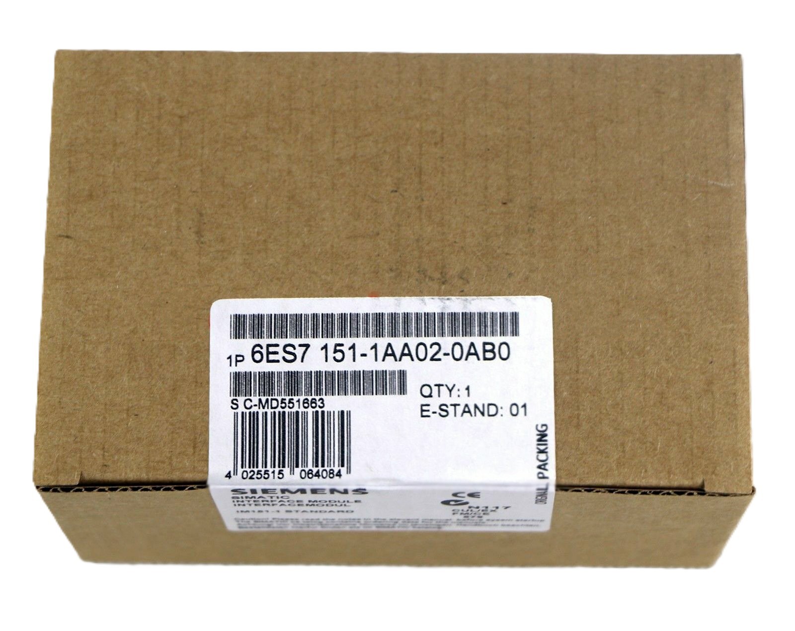 1PCS Siemens 6ES7151-1AA02-0AB0 Module PLC Unit New in box