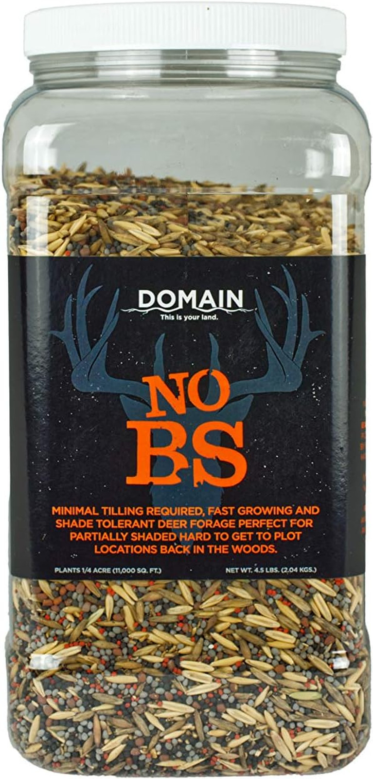 Domain Outdoor No BS Deer Food Plot Seed for Deer, Forage Oats, Clover, Forage