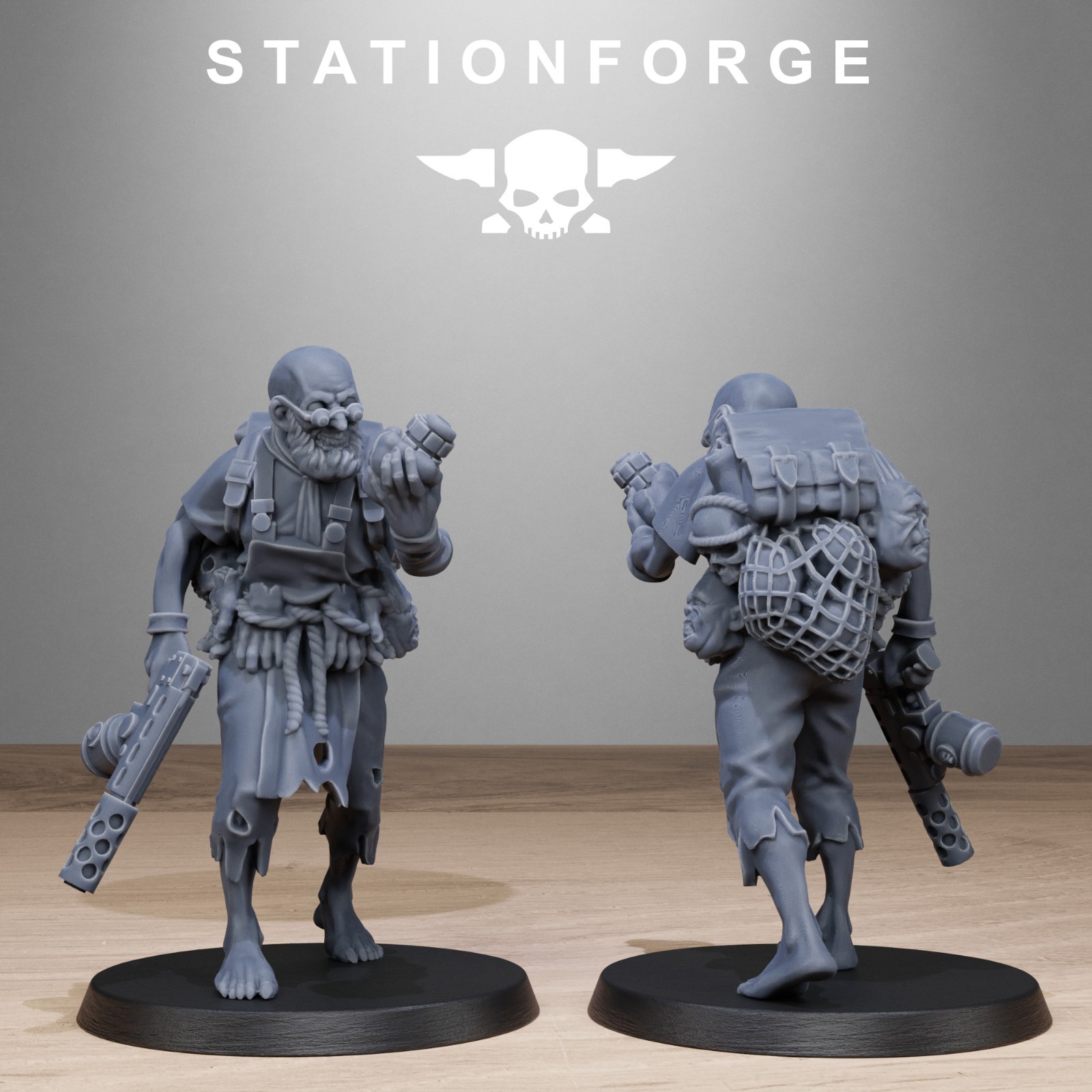 The Corrupted AbHumans from Station Forge 32mm