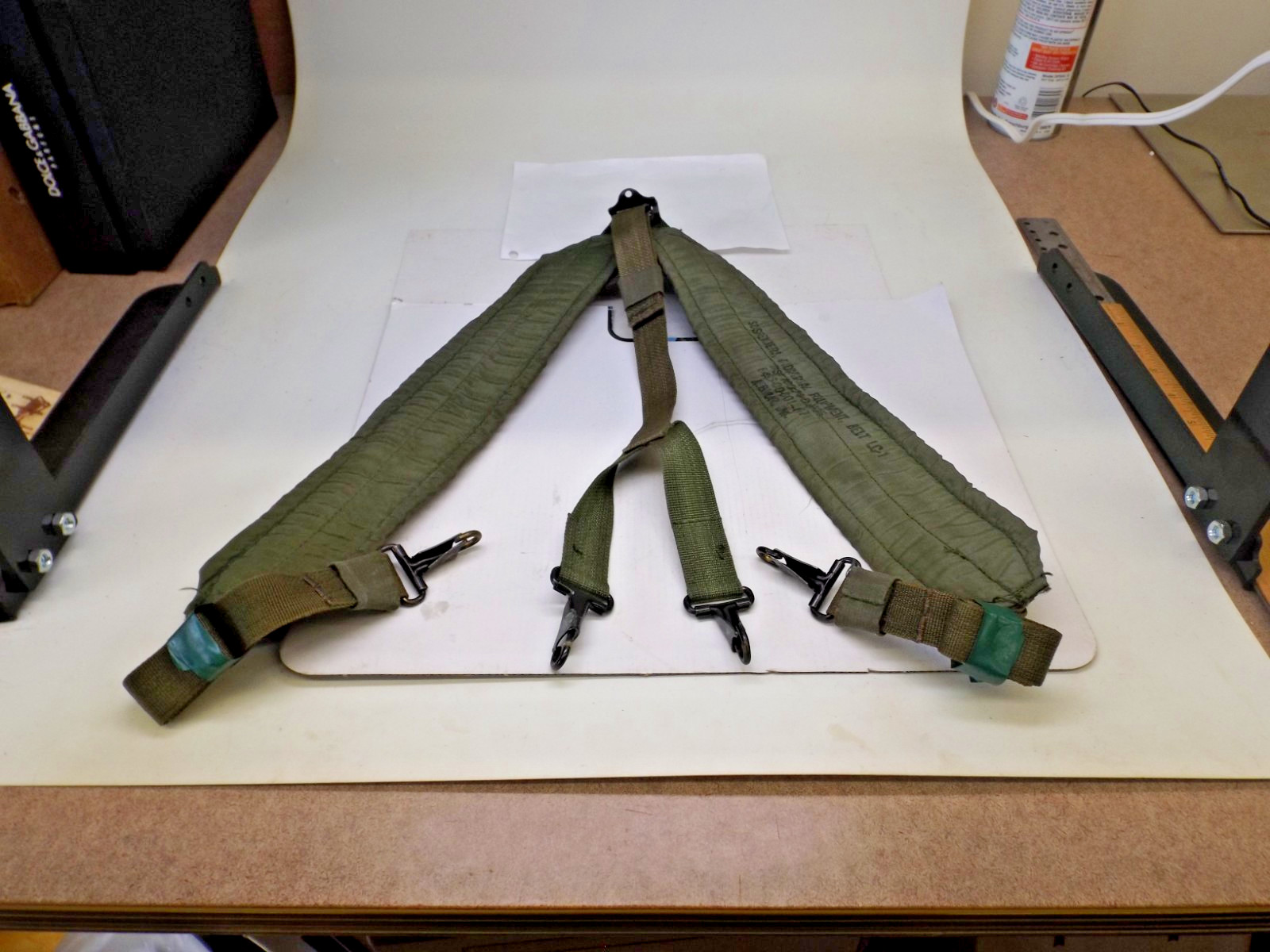USGI LC-1 LC1 Suspenders– Military OD ALICE Load Bearing Harness USMC Army Issue