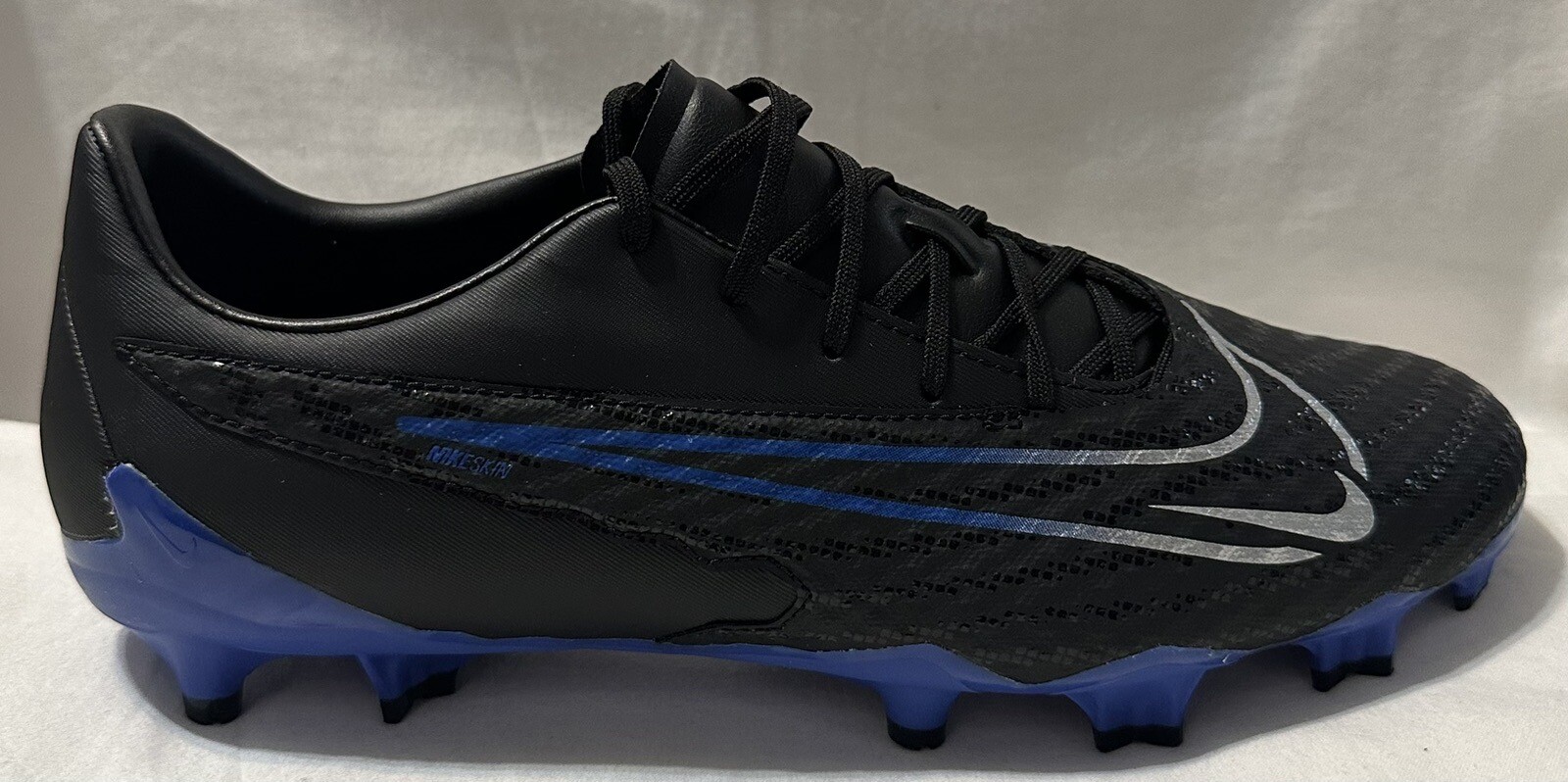 Nike Phantom GX Academy DF FG Soccer Cleat Black/Blue DD9473-040 Men’s Sz: 7
