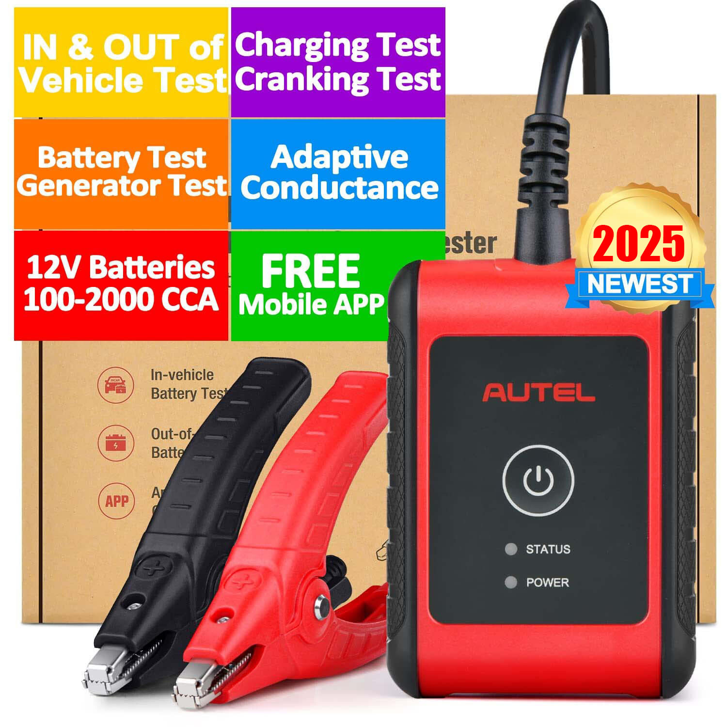 2025 New Autel MaxiBAS BT506 Auto Battery and Electrical System Analysis Tool