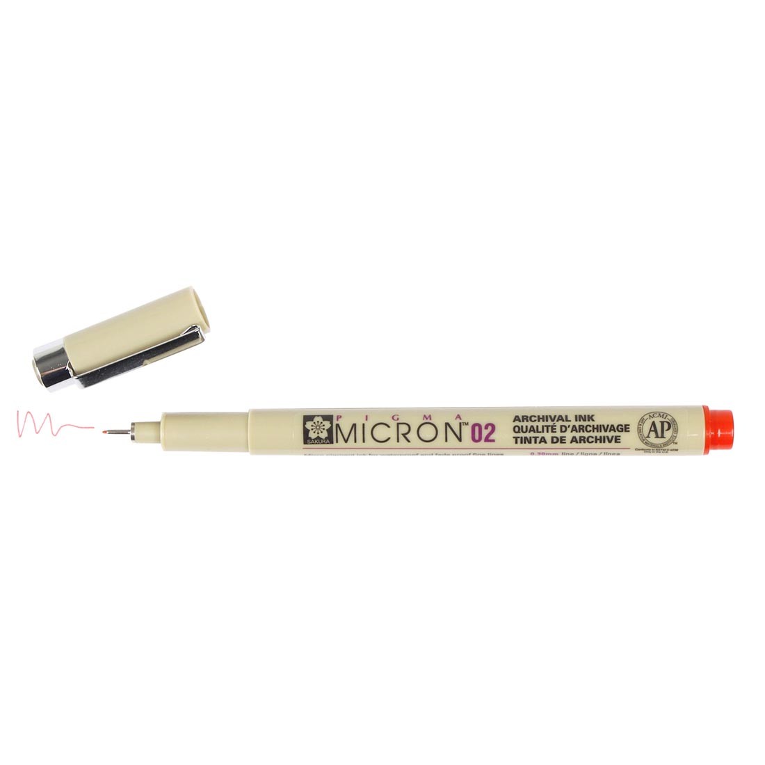 Sakura Pigma Micron Pen 02 (0.30mm) Red