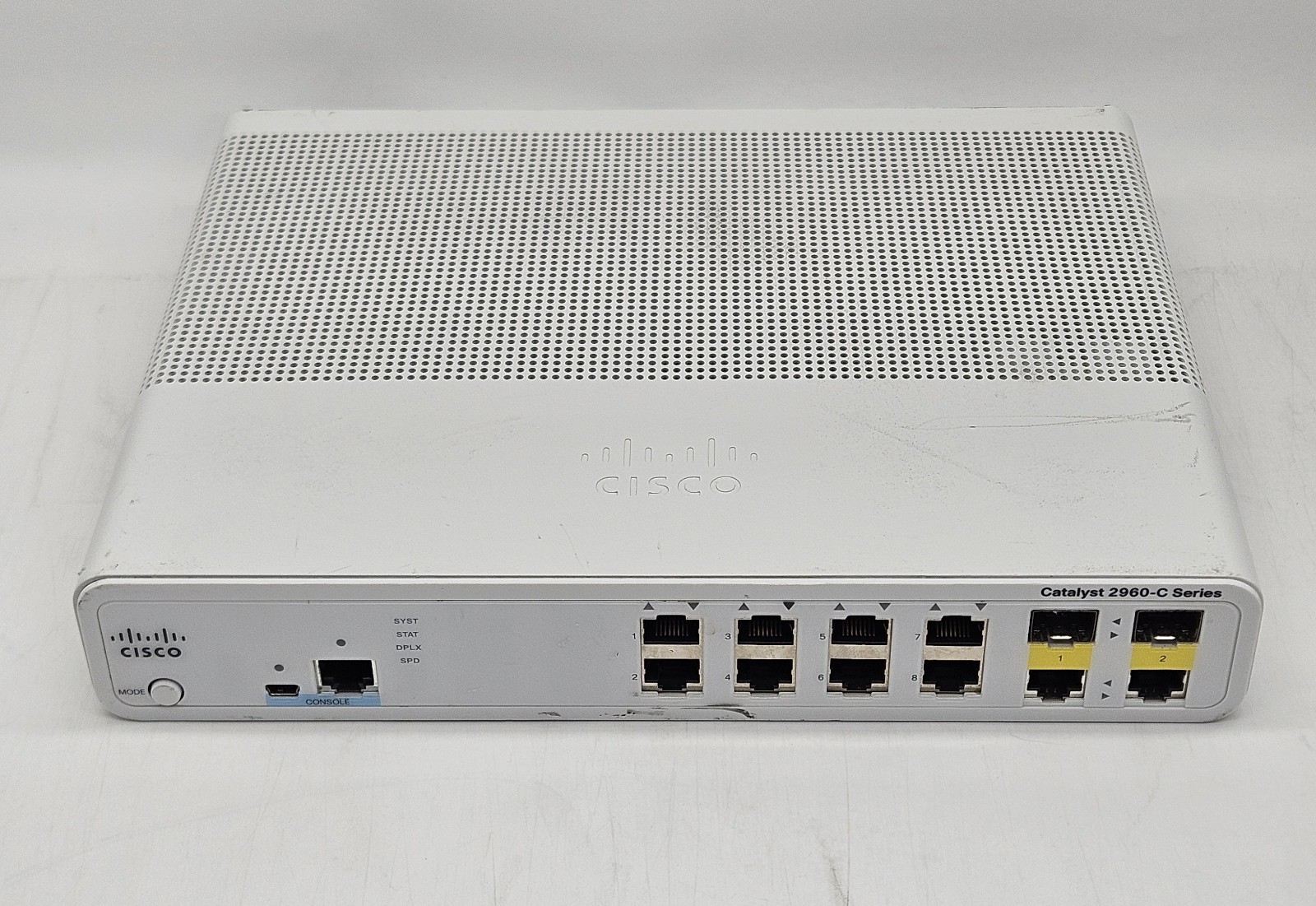 Cisco Catalyst 2960C 8-Port 10/100 2-Port DP SFP Network Switch WS-C2960C-8TC-L