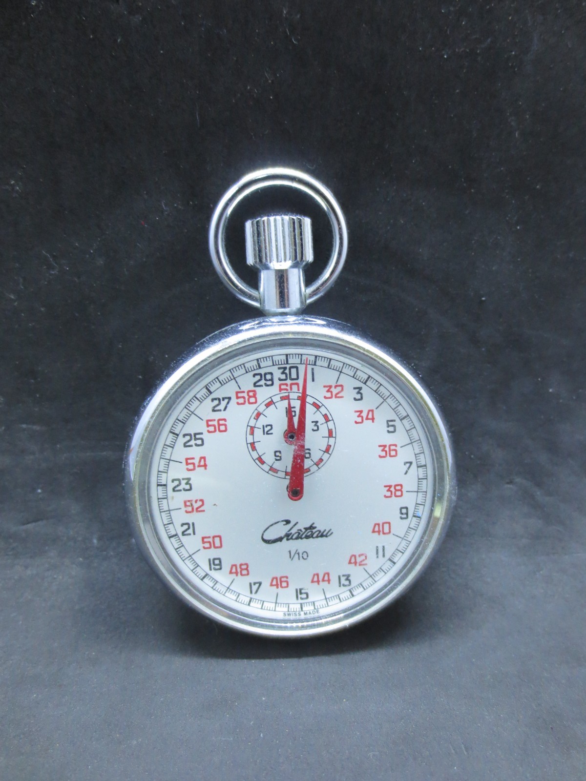 Chateau 1/10 Swiss Made Stopwatch - Works Great