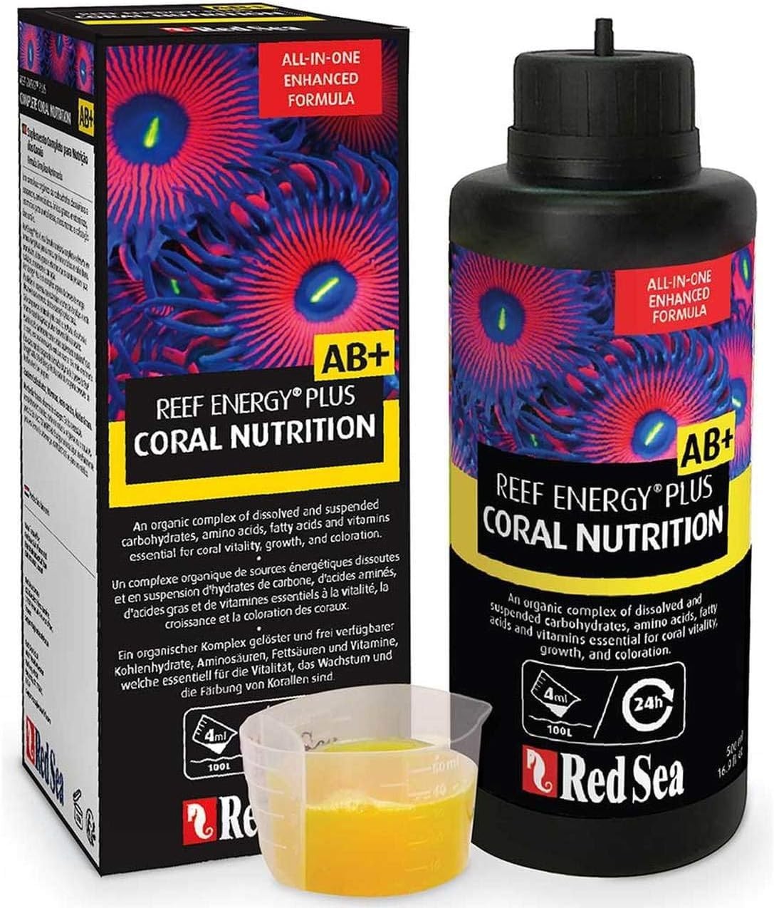 Red Sea Reef Energy Plus 1000ml (AB+) All-in-One Coral Food Saltwater Aquarium