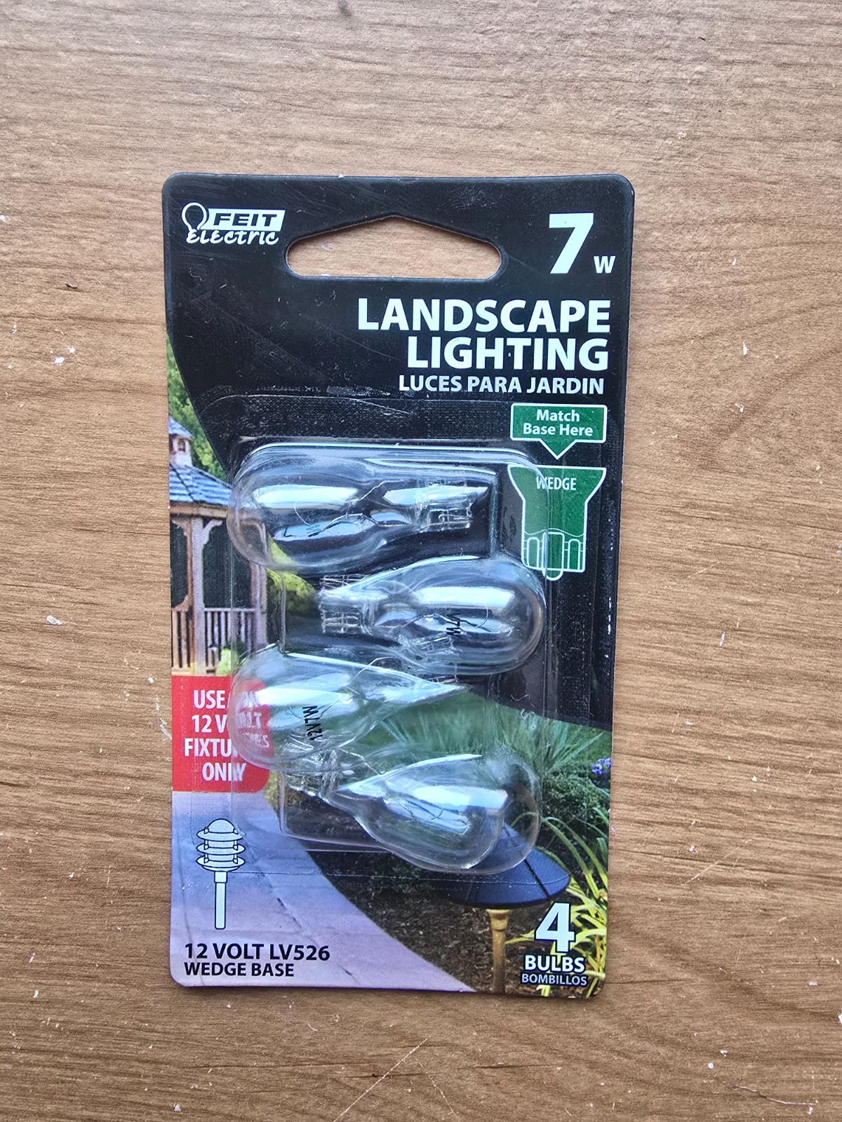 FEIT Electric - 7W T5 WEDGE BULB Landscape Lightning - 12V LV526 - 4 bulbs