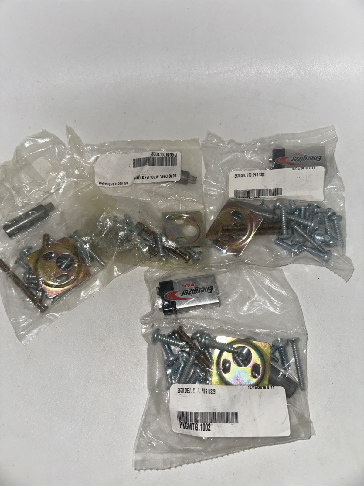 (QTY 4) Von Duprin PKGMTG.1002 2670 Dev. MTG. PKG US28 Lot Of 4