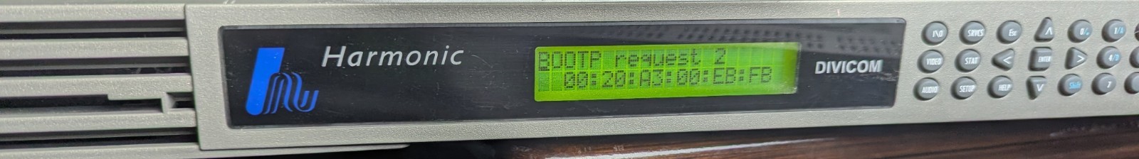 Harmonic DiviCom MV100 Broadcast Video Encoder Rack Unit – Powers On