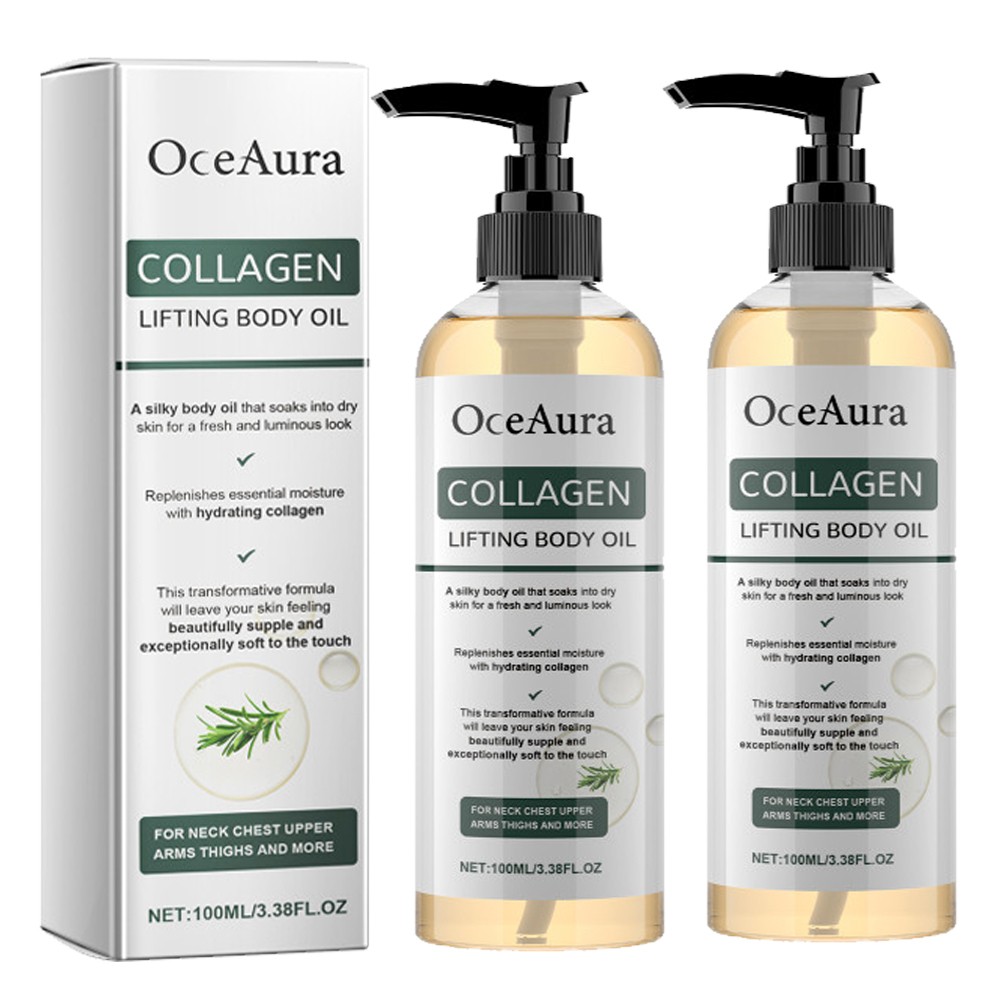 2 Pack Collagen Firming Body Oil Deeply Hydrating and Nourishing Gentle 100ml