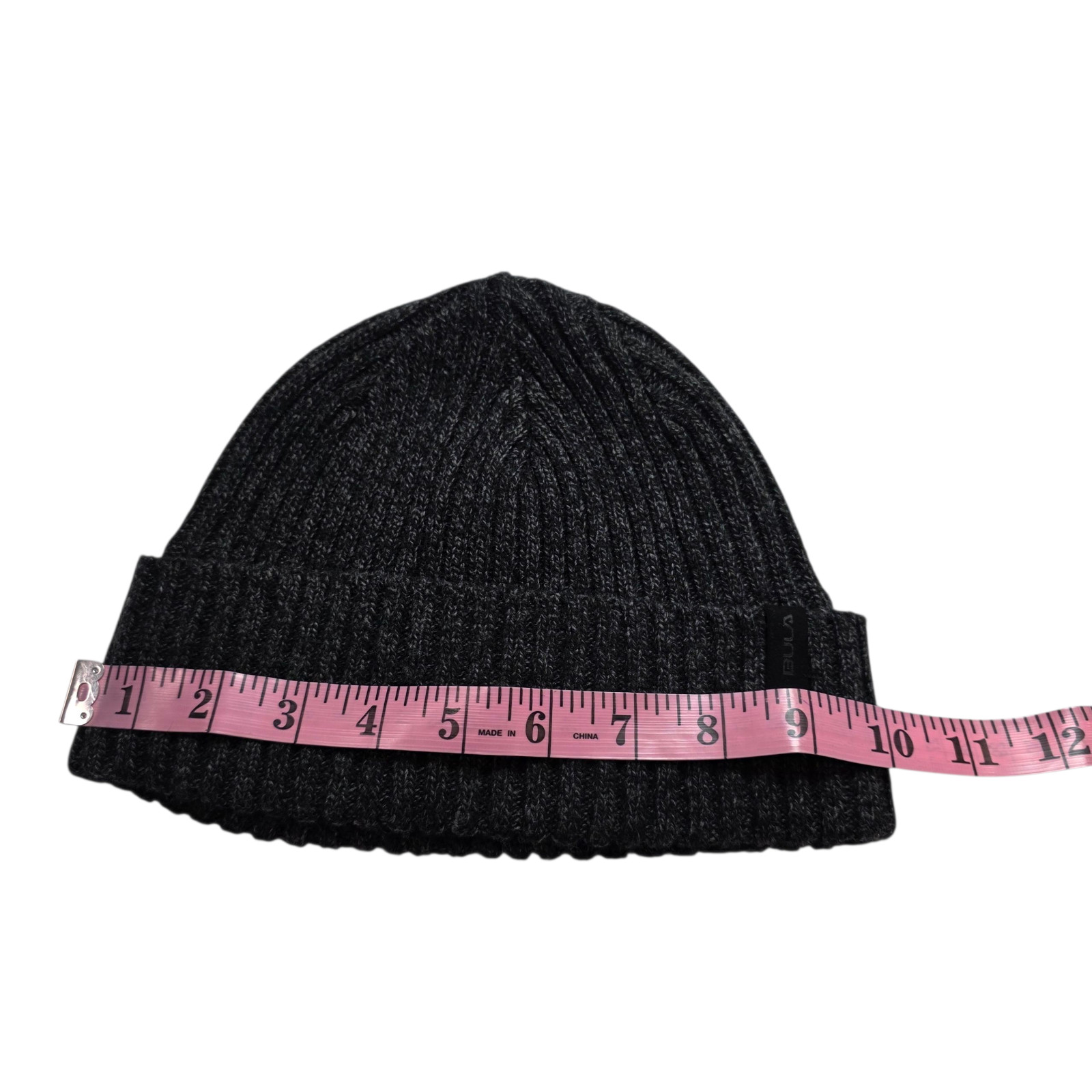 Bula Beanie Unisex Adult Dark Gray One Size Merino Wool Knitted Outdoor Winter