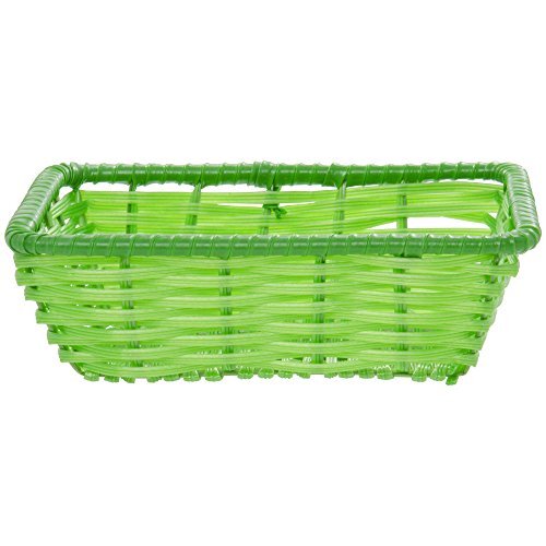 HUBERT Storage Basket Green, Rectangular - 10"L x 7 1/2"W x 3"H