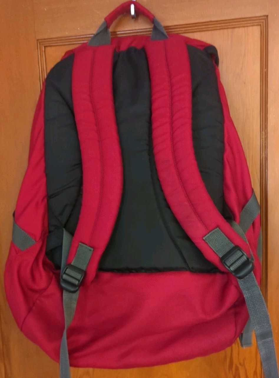 Eddie Bauer EBTEK Backpack EB1920 Red & Black Outdoors Large