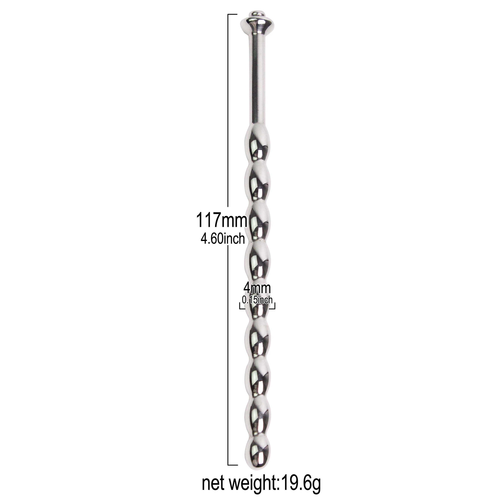 Male E-stim Stainless Steel Long Sounding Plug InsertPlug Rod Aid Therapy Device