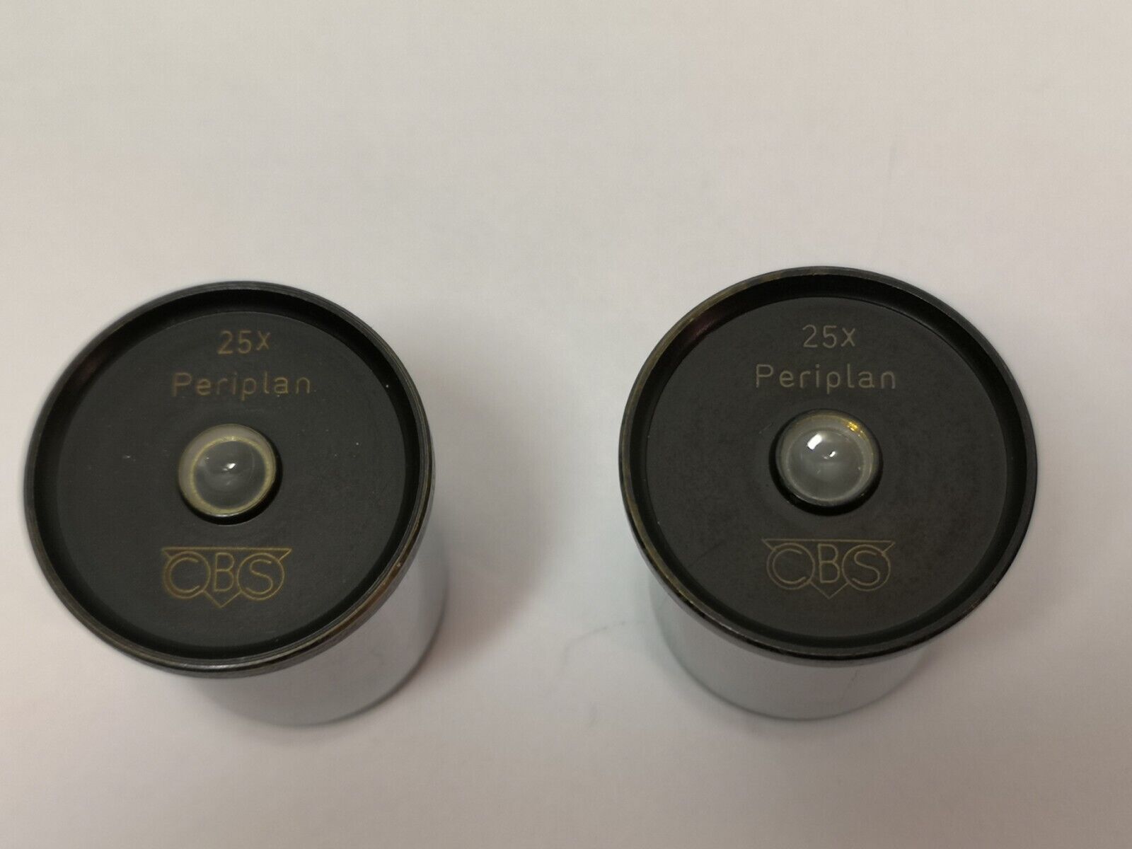 CBS microscope oculars / eyepieces pair Periplan 25x
