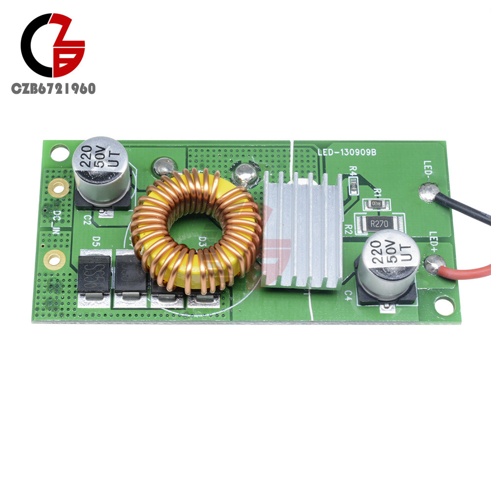 50W Constant Current LED Driver DC 12V-24V to DC 20-36V + LED Chips Light New