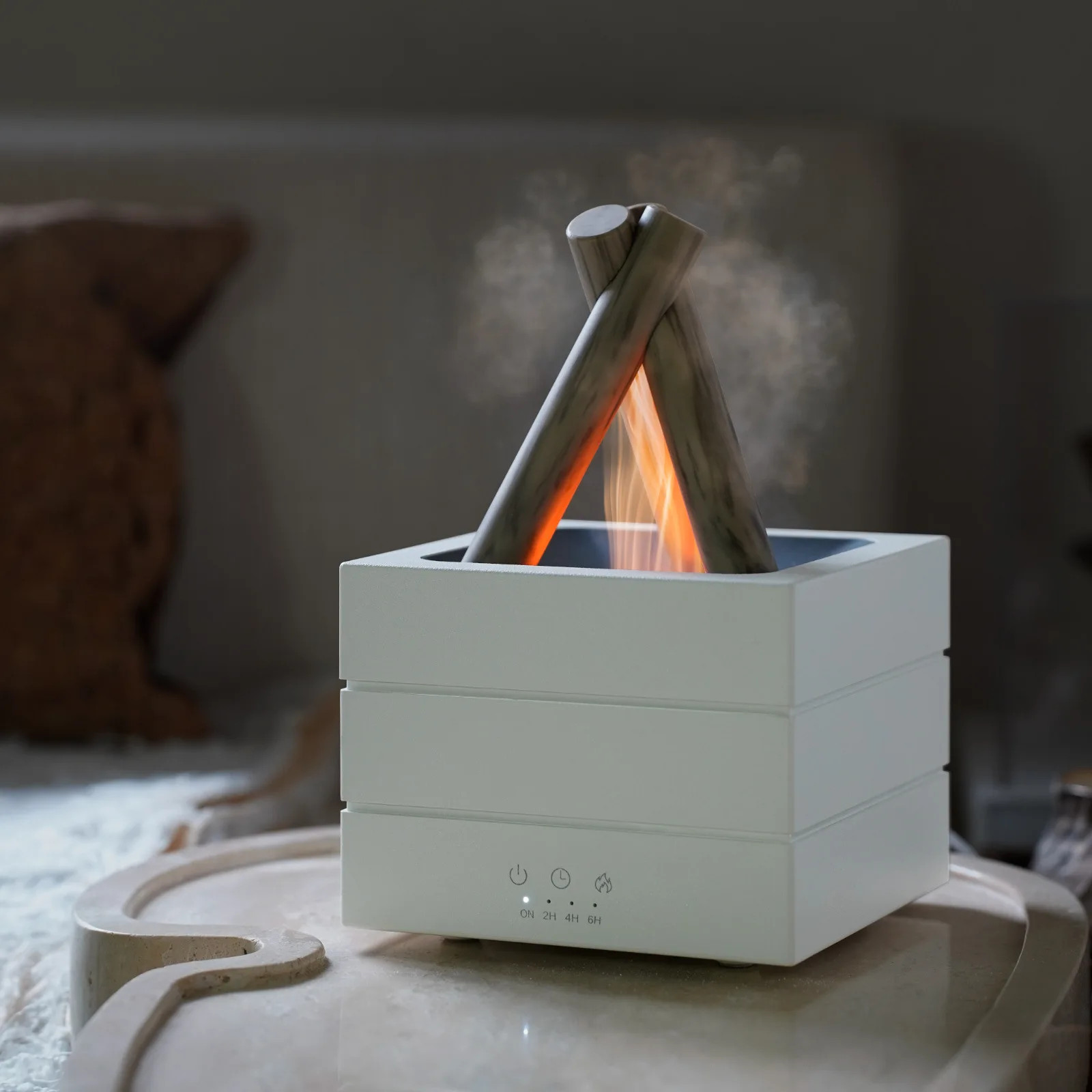 280Ml Flame Aroma Diffuser USB Air Humidifier Colorful Atmosphere Light and Remo