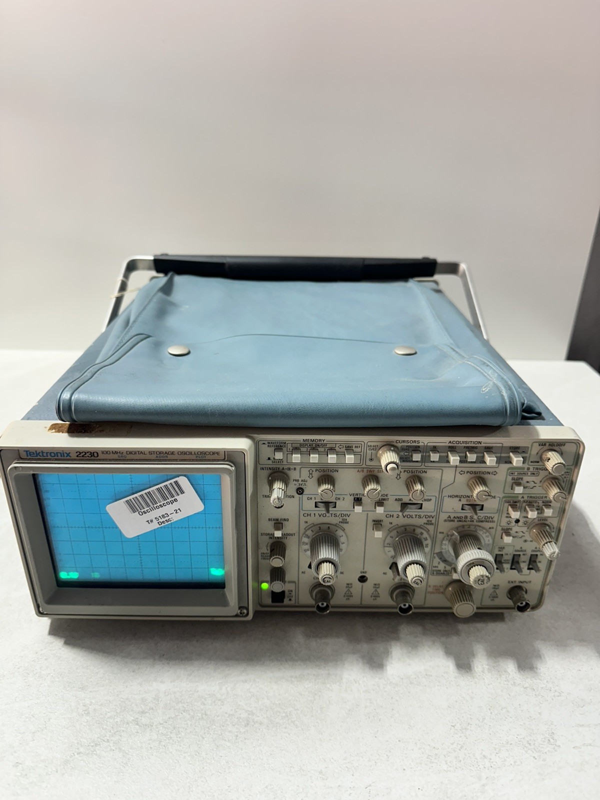 Tektronix 2230 Two Channel 100 MHz Digital Storage Oscilloscope 20Ms