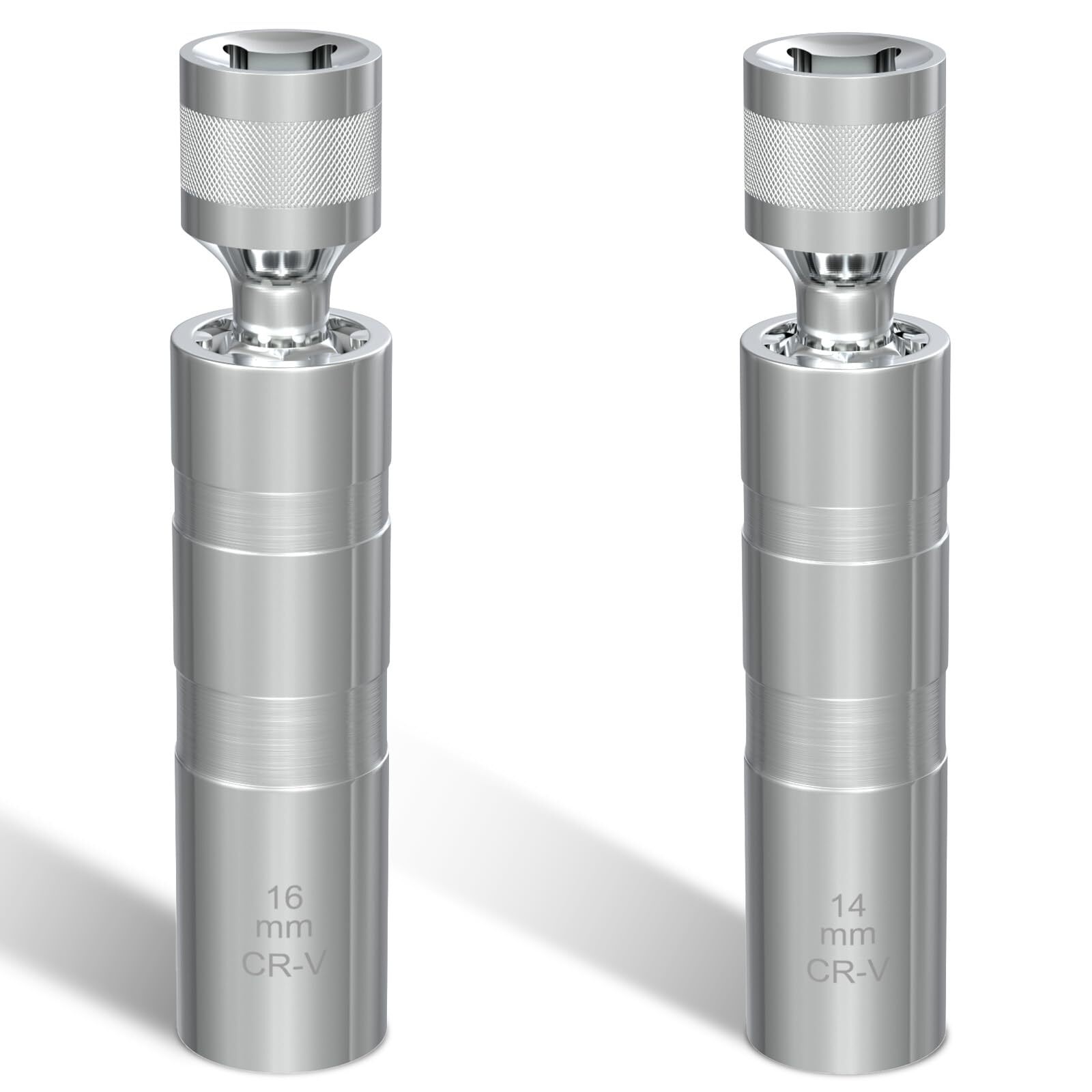 Dado magnético giratorio para bujías de 14 mm y 16 mm, accionamiento de 3/8"