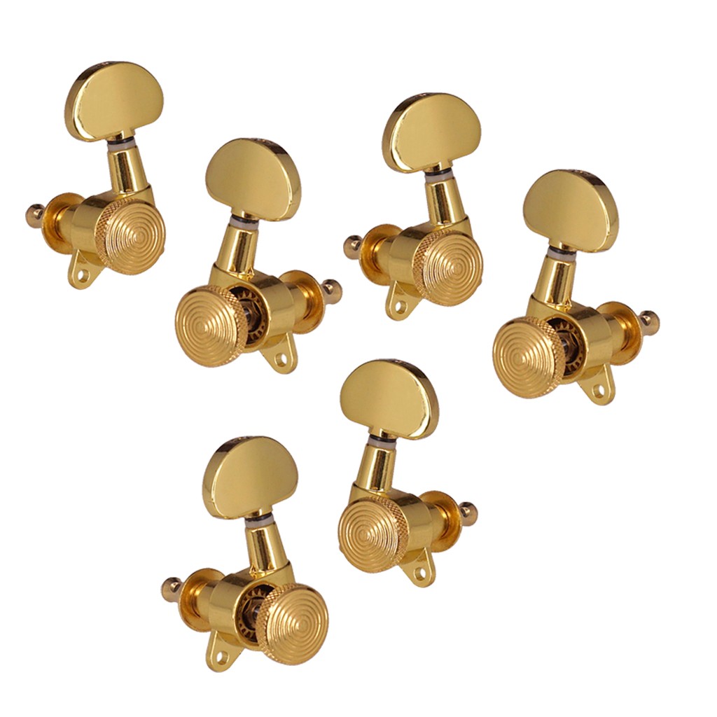 3R3L Inline Guitar String Tuning Peg Key Locking Tuner with Key Machine Heads US