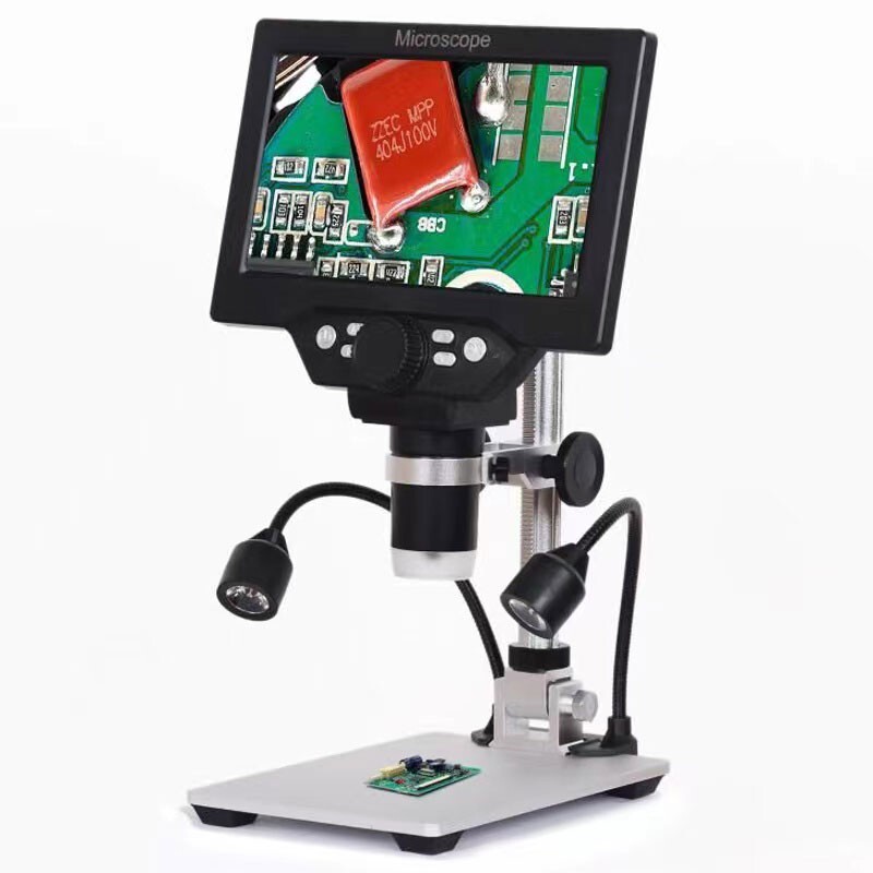 G1200D 12MP 1-1200X HD Digital Microscope Camera Built-in Battery & 7" Screen