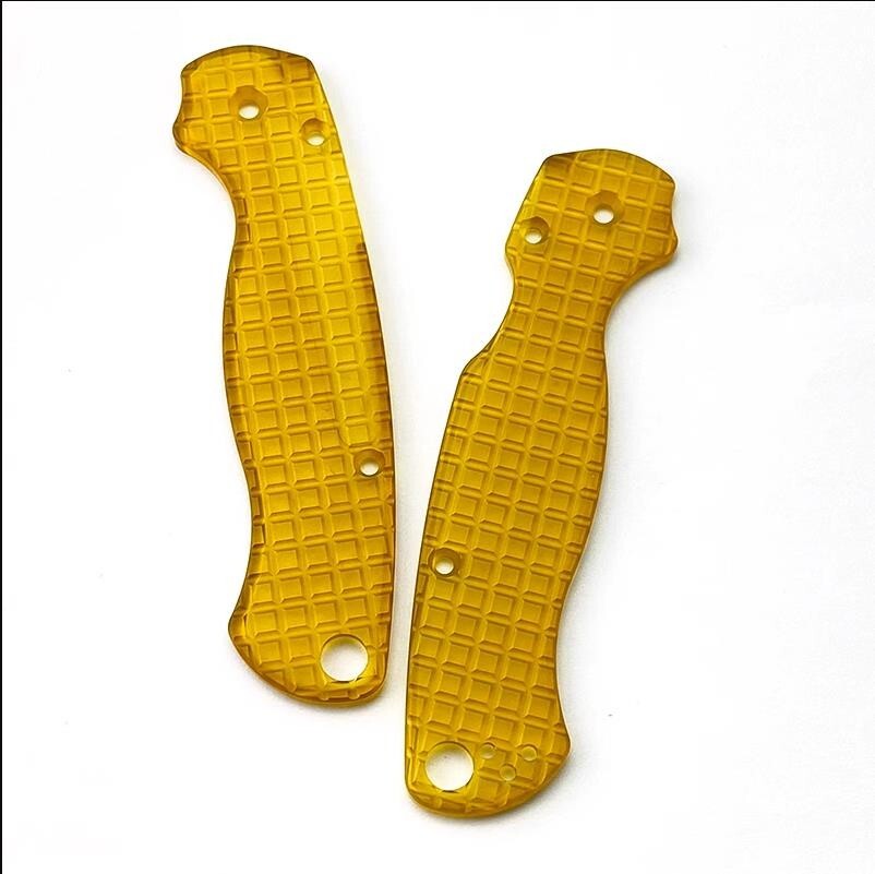 1 Pair PEI Material  Handle Scales for Spyderco C81 Para 2 Folding