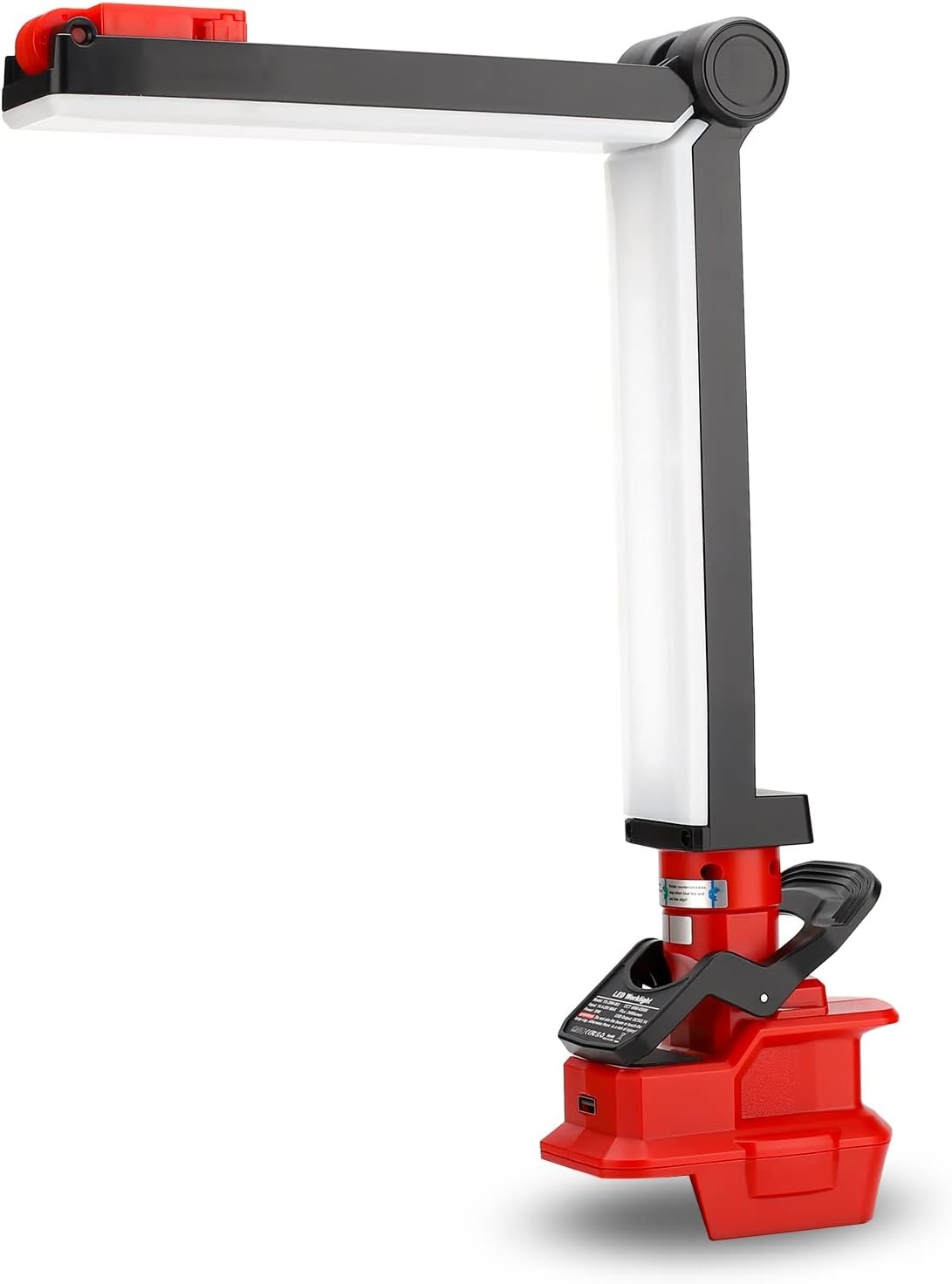 Clip-on Cordless Handheld LED Work Light Flashlight for Milwaukee 18V Battery