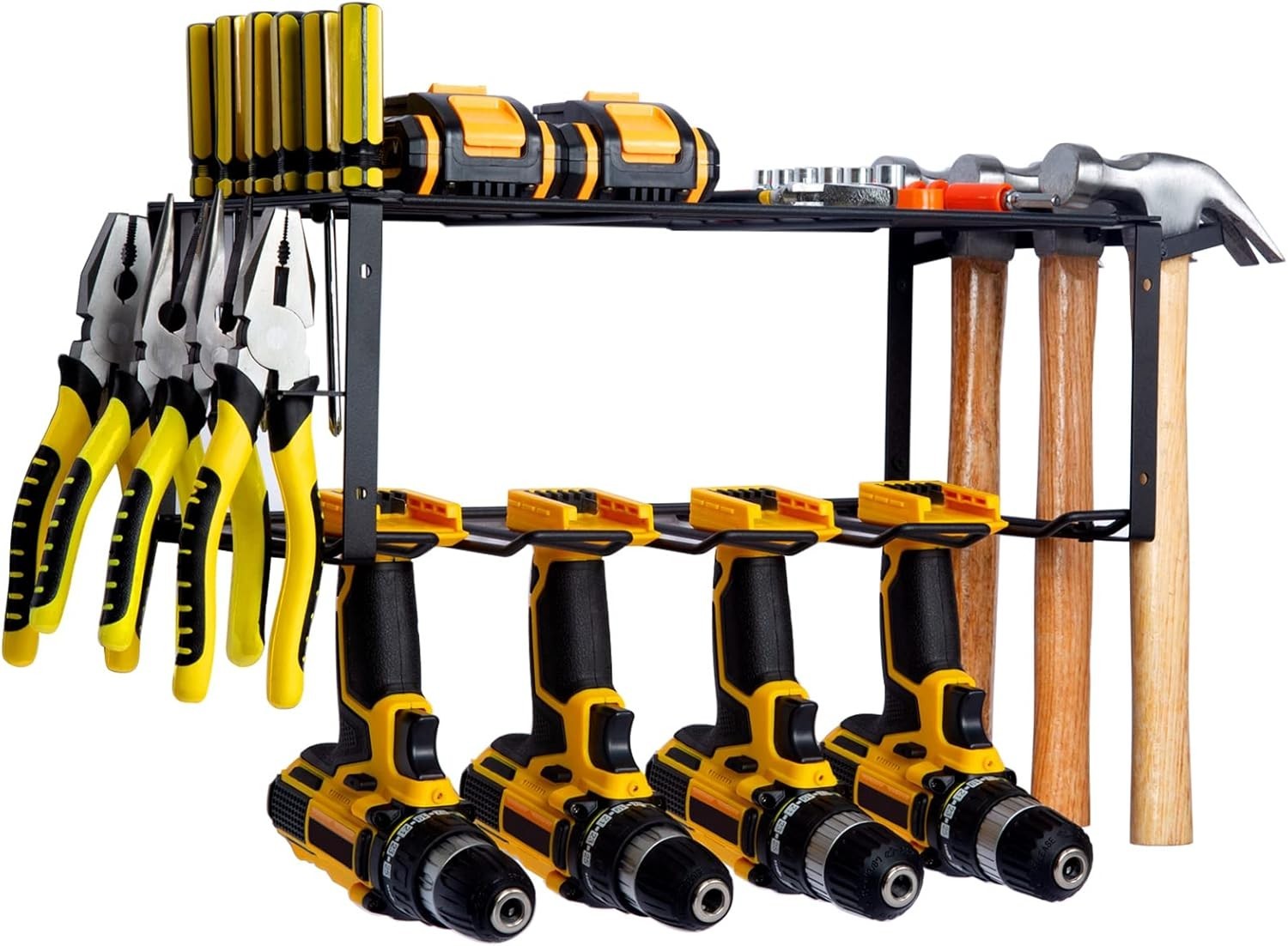 Power Tool Storage Organizer Rack, Tool Holder Wall Mount for Drill