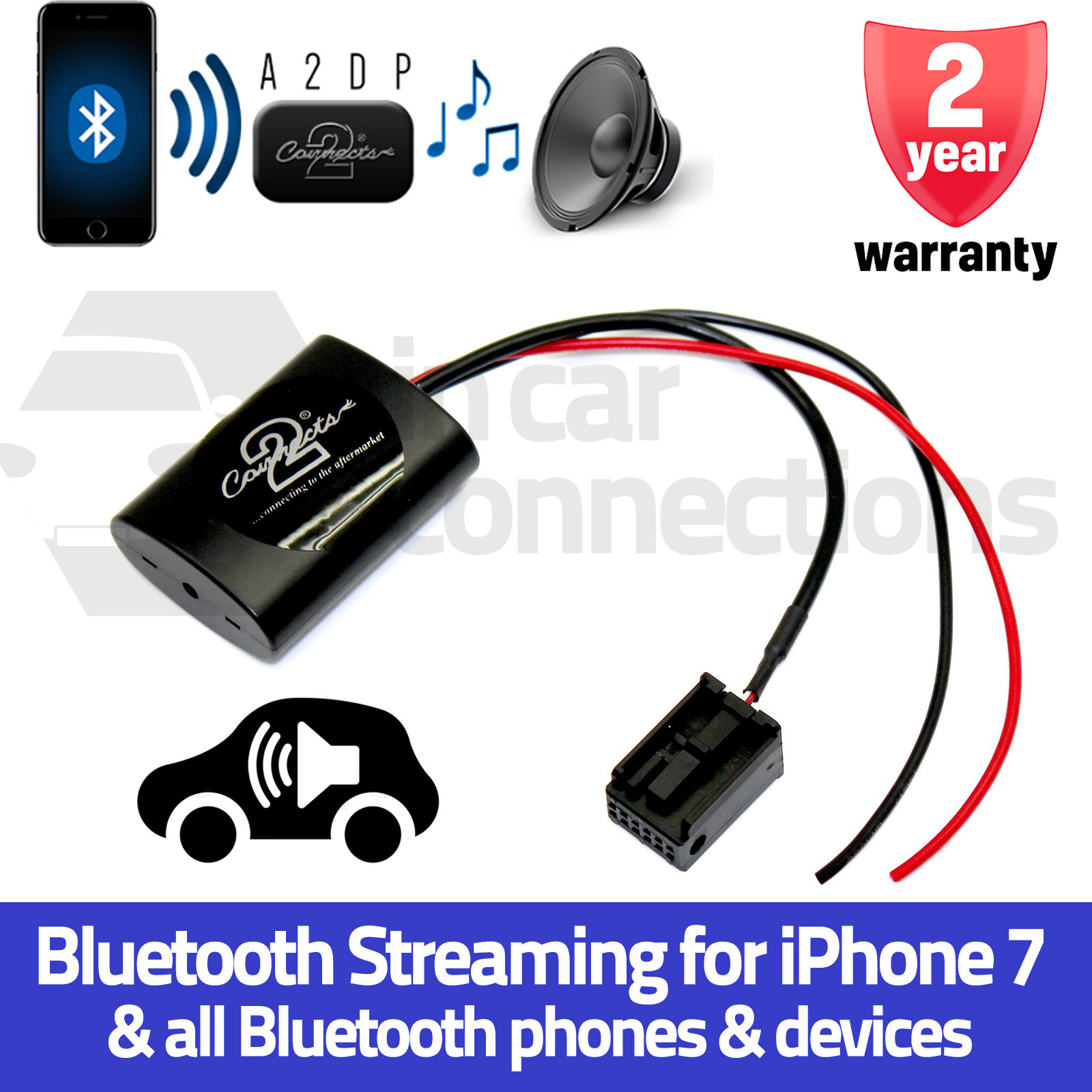 CTAFD2A2DP Ford Focus A2DP Bluetooth Streaming Interface Adapter iPhone 7 mp3