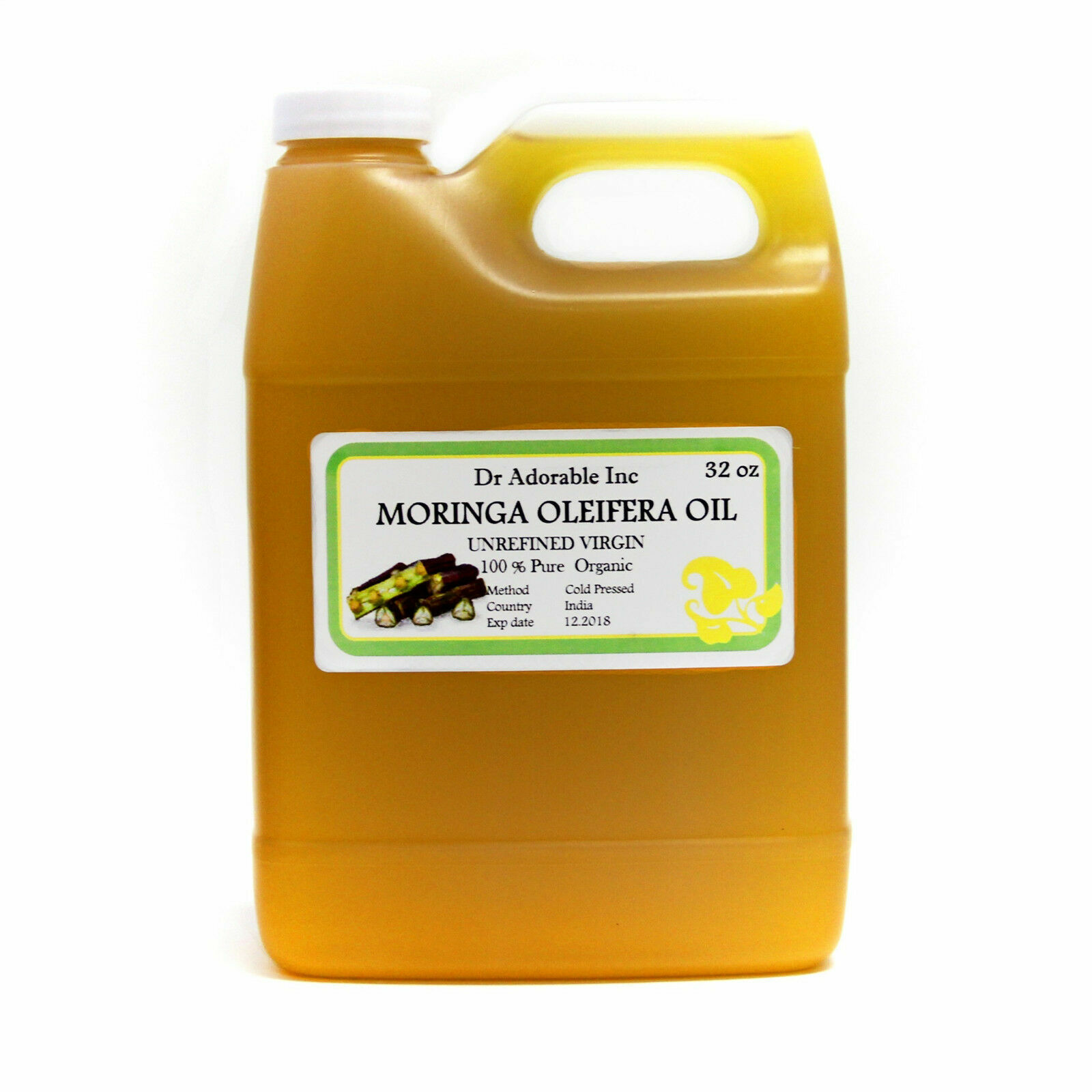Premium Organic UNREFINED Moringa Oilefera Oil Virgin Pure Fresh Hair Skin Body
