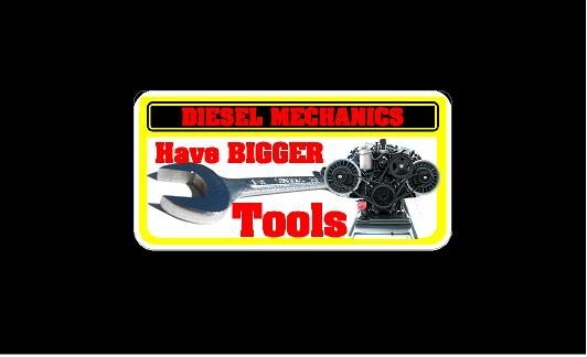 2 Diesel Mechanics HAVE BIGGER TOOLS Decals for snap on wrench  screwdriver