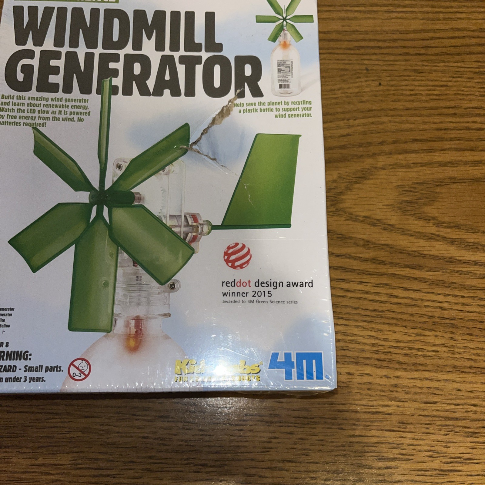 Windmill Generator GreenScience Science Project Kit Kids New Sealed Damaged Box