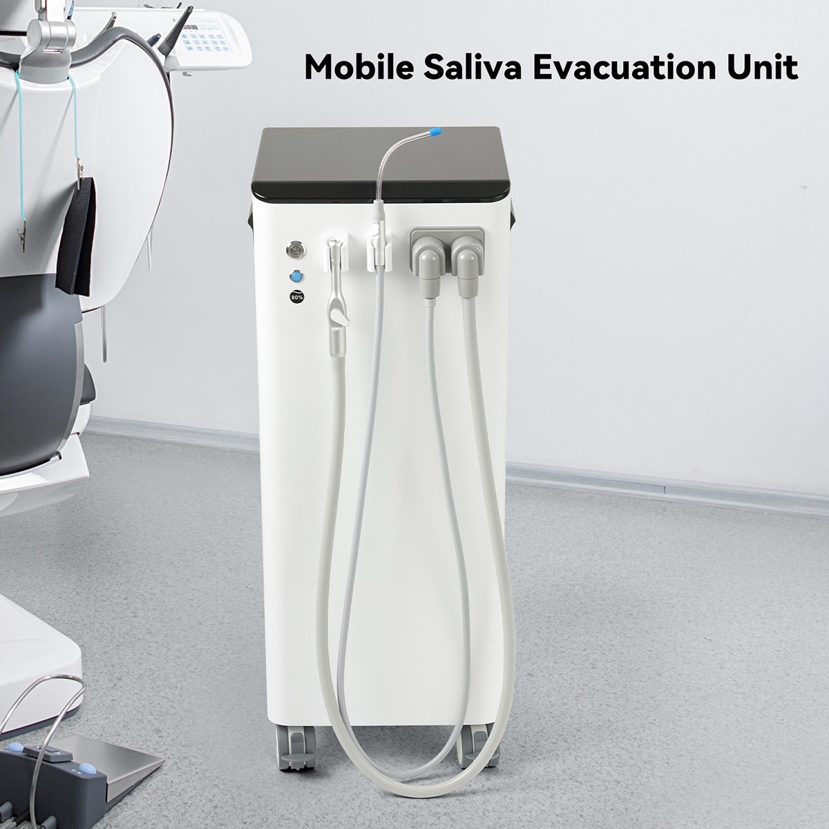 Portable Dental Mobile Suction Unit System Negative Pressure Pump High Volume