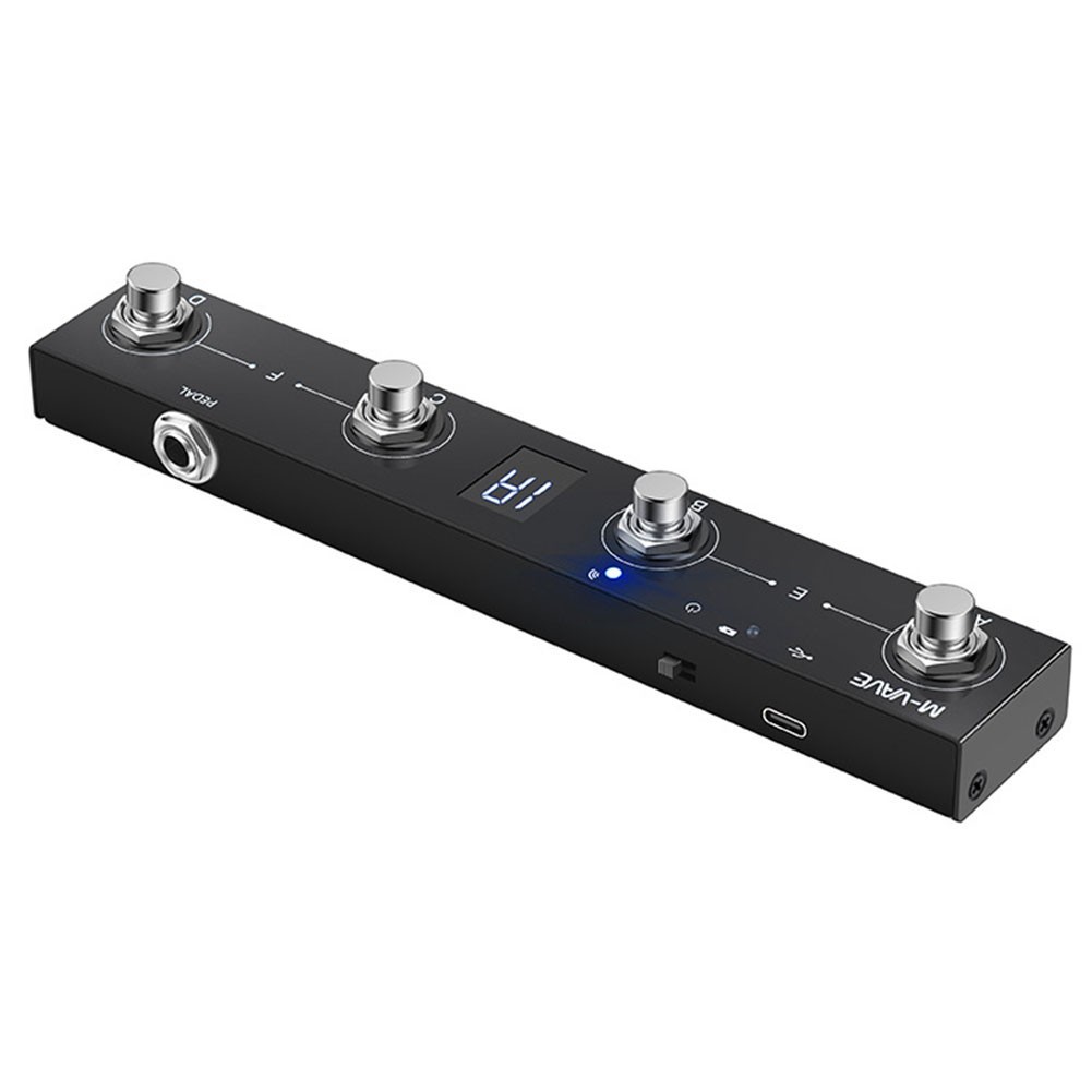 Portable For MIDI Footswitch with 4 Functional Buttons and Long Life