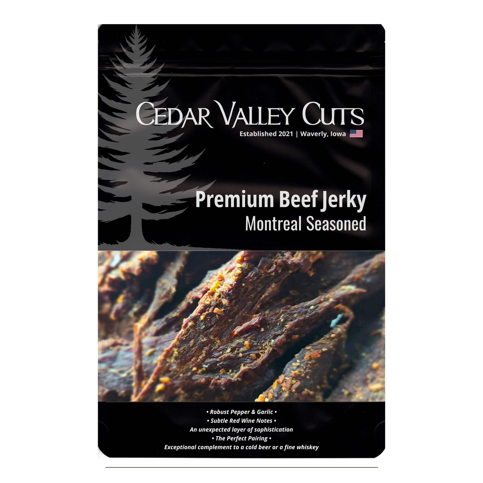 Cedar Valley Cuts: Montreal Seasoned Premium Beef Jerky
