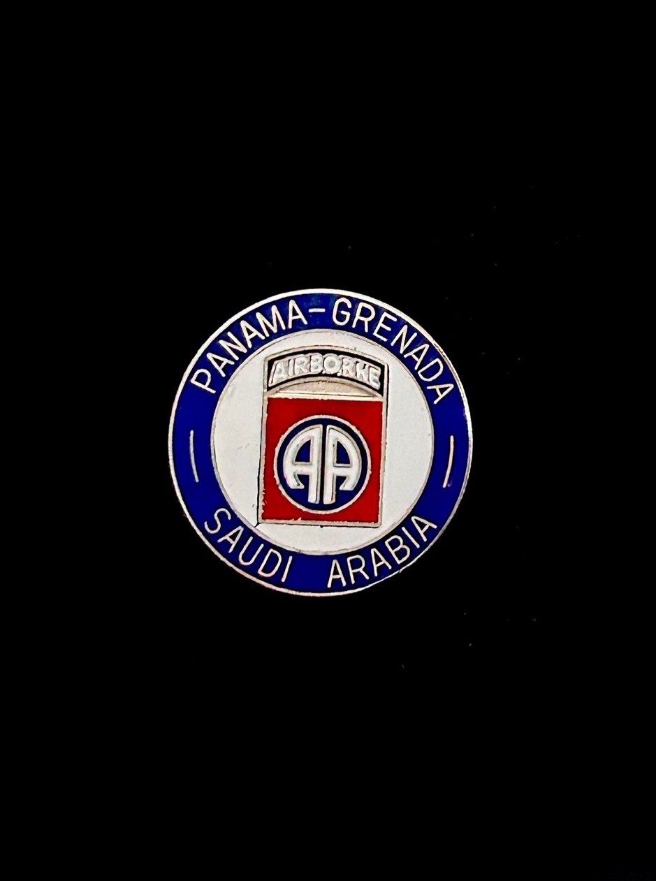 82nd Airborne Panama Grenada Saudi Arabia Pin