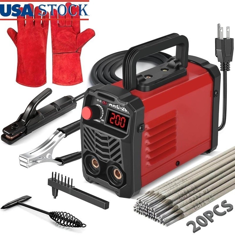 200Amp 20PCS Rods Stick Welder Welding Machine IGBT Inverter Welder Machine
