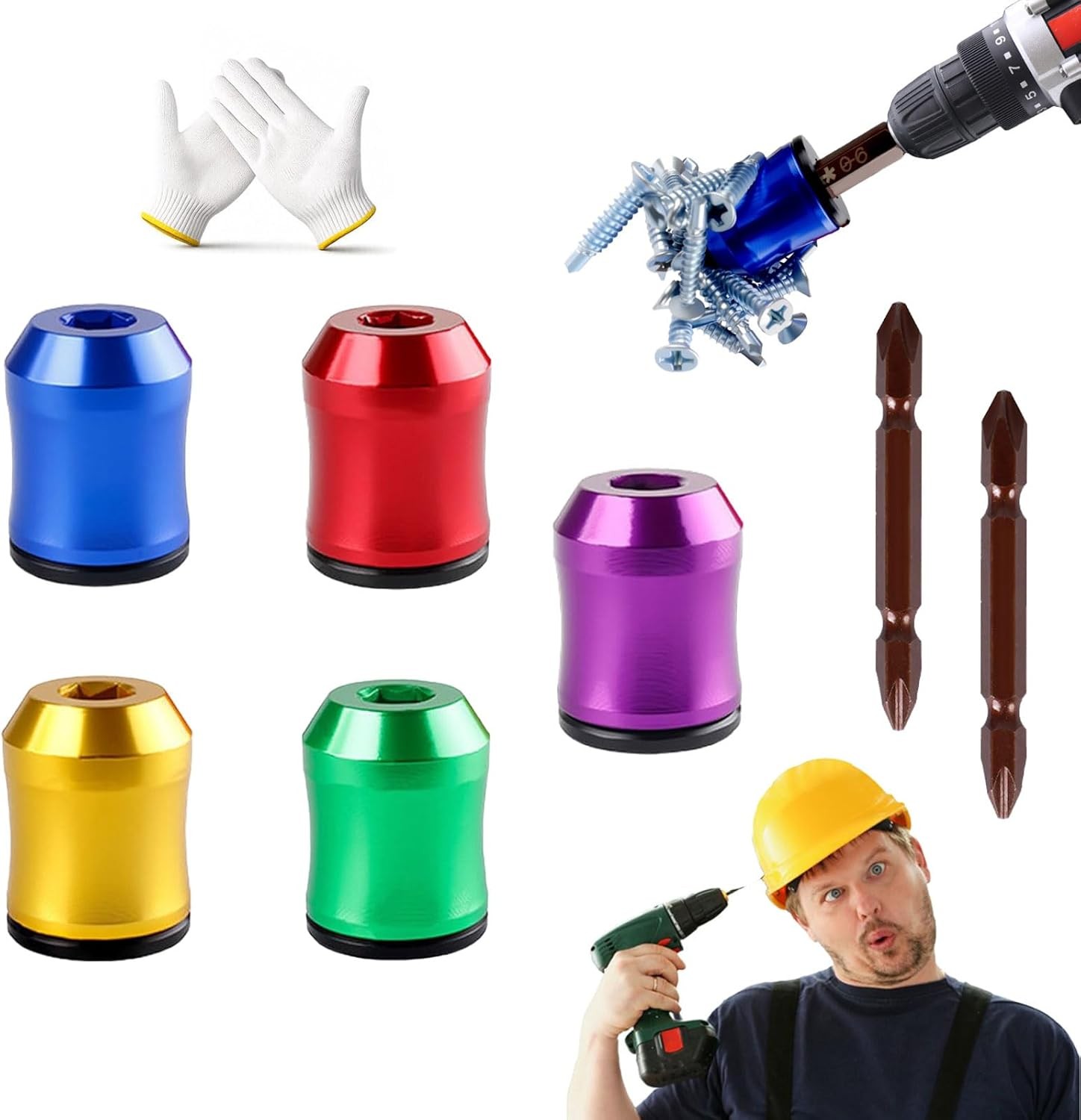 Magnetizer & Demagnetizer Tool Set - Strong Magnetic Screw Ring