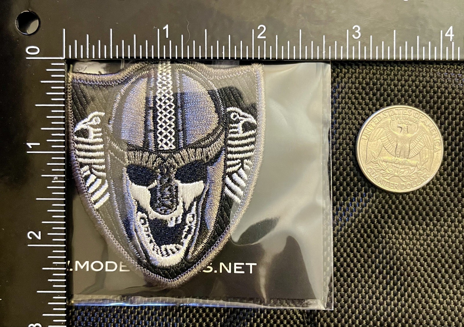 The Viking-Gray Tactical Morale Patch, Modern Arms Embroidered