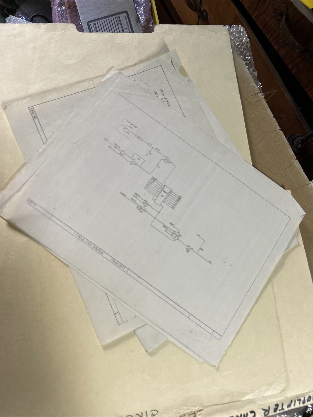 Original  Circus Exidy Schematics arcade video game manual