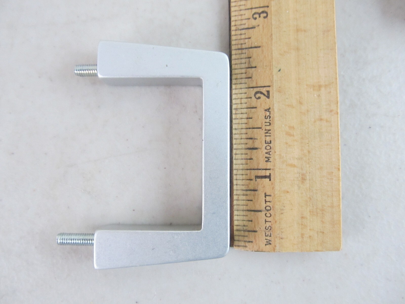 Silver Rack Ears Mounts Brackets w/ Screws Approx. 2.75"