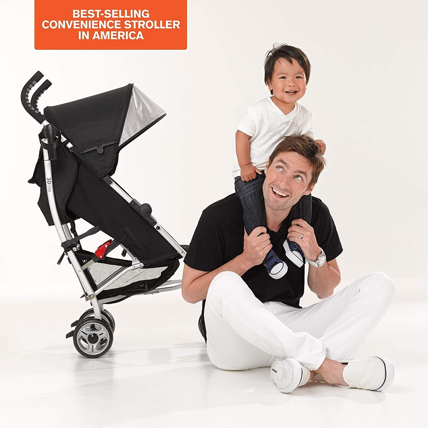 Cochecito De Bebé Práctico Cómodo Ligero Elegante Color Negro Nuevo