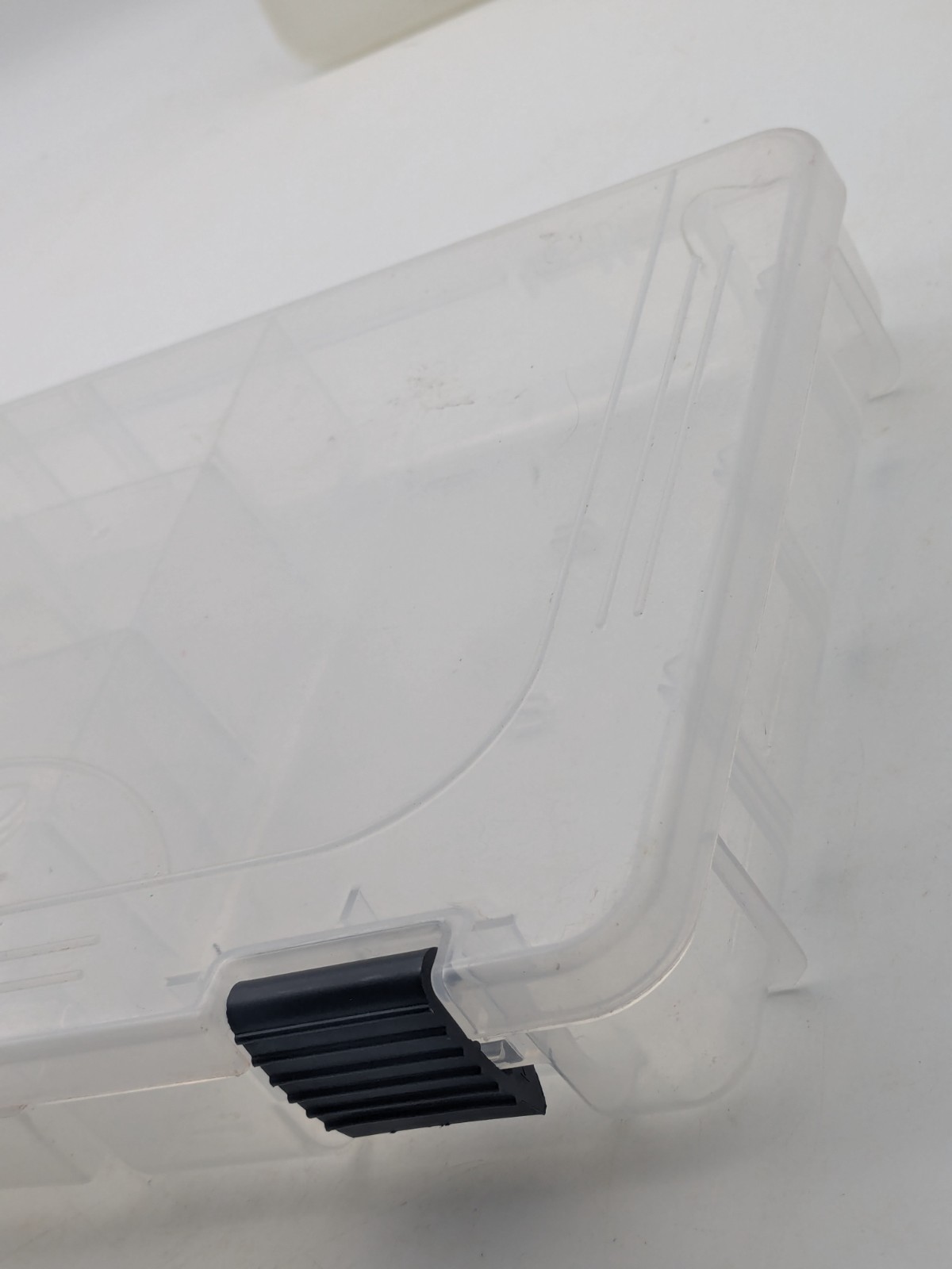 3 Clear Plastic Adjustable Storage Organizer Utility Craft Tackle Boxes 10.75"