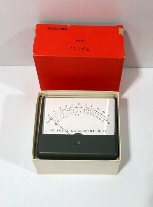 Vintage Eico Voltmeter Gauge - 72014 - New Old Stock