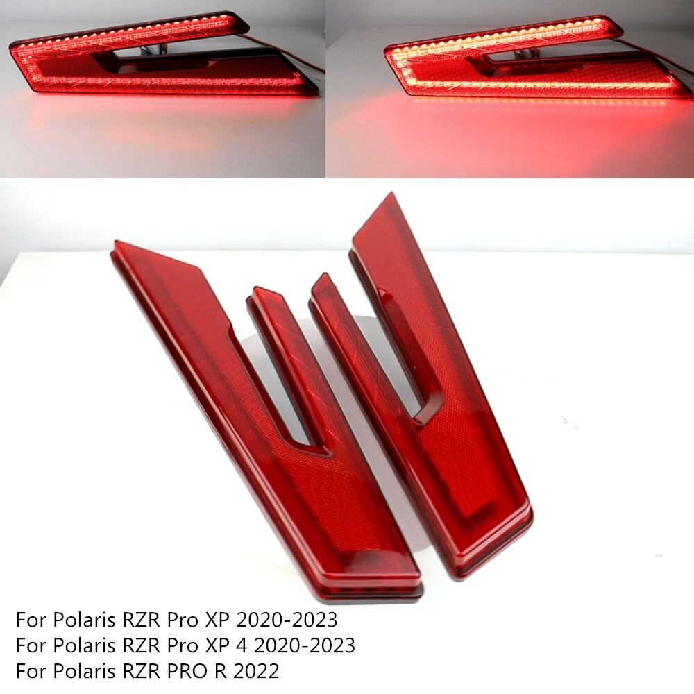 Left & Right Rear LED Brake Tail Lights For Polaris RZR PRO XP /4 2020-2022 2023