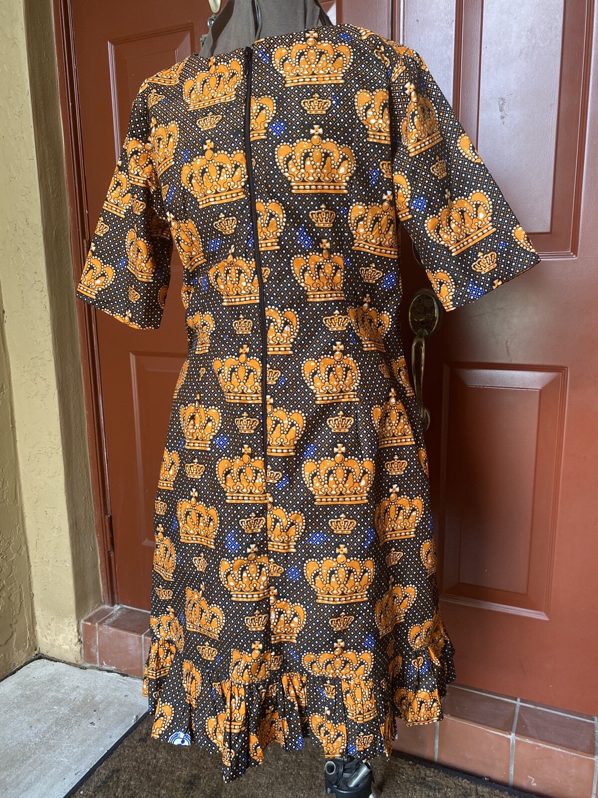 STYLISH ELEGANT NIGERIAN WAX ANKARA DRESS ( CULTURAL& ETHNIC CLOTHING AFRICA )