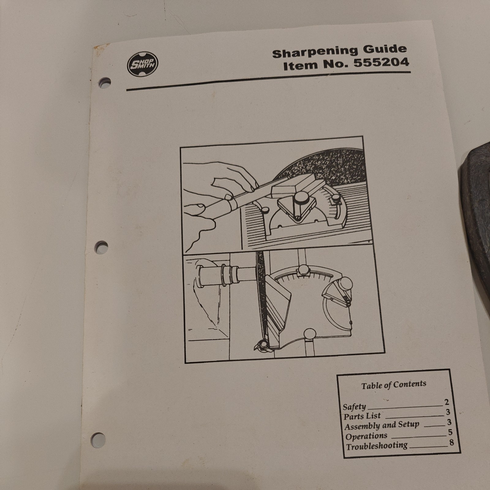 Genuine Shopsmith Chisel Sharpening Guide Jig