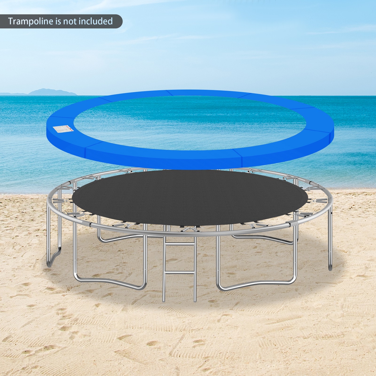 12Ft Trampoline Replacement Safety Pad for Protect Edge Cover Spring, Blue